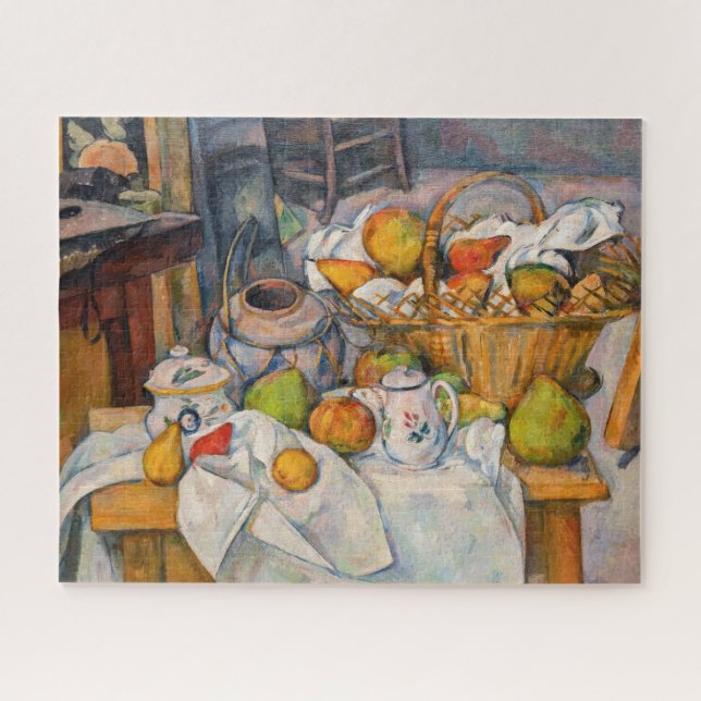 Puzzle Paul Cezanne - Todavía la vida con una canasta (Horizontal)