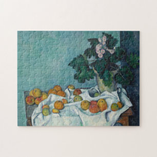 Puzzle Paul Cezanne   Vida residual con manzanas y una ol