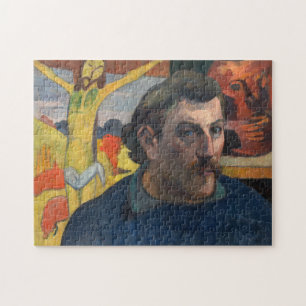 Puzzle Paul Gauguin - Autoretrato con Cristo Amarillo