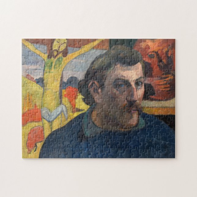 Puzzle Paul Gauguin - Autoretrato con Cristo Amarillo (Horizontal)
