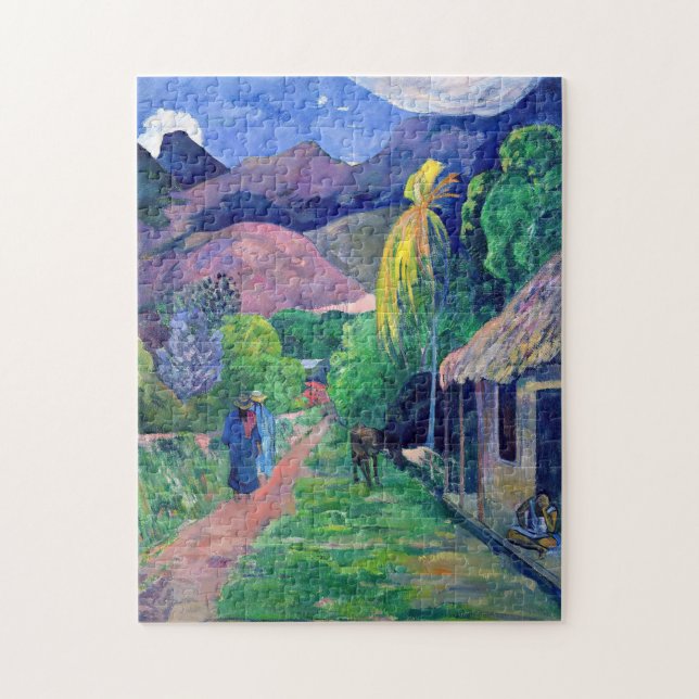 Puzzle Paul Gauguin - Calle en Tahití (Vertical)