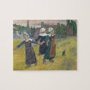 Puzzle Paul Gauguin  Chicas bretones bailando, Pont-Aven,