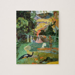 Puzzle Paul Gauguin  Matamoe o, Paisaje con pavos reales