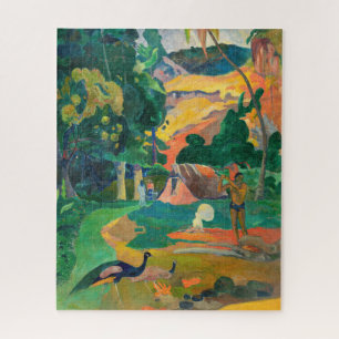 Puzzle Paul Gauguin - Paisaje con Pavos Reales / Matamoe