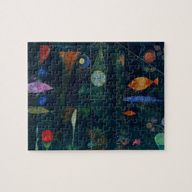 Puzzle Paul Klee Fish Magic Resumen Pintura de arte gráfi (Horizontal)