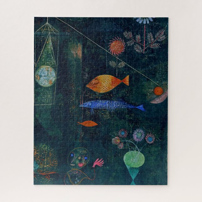 Puzzle Paul Klee Fish Magic Resumen Pintura de arte gráfi (Vertical)