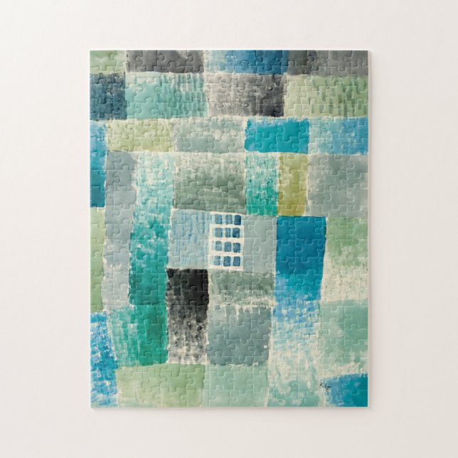 Puzzle Paul Klee, primera casa en un asentamiento - color (Vertical)