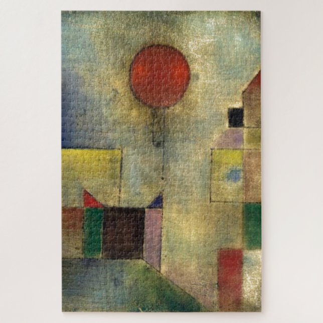 Puzzle Paul Klee Red Balloon Resumen Pintura de Arte (Vertical)