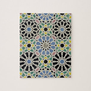 Puzzle Pavimento de mosaico en Alhambra, 'del árabe