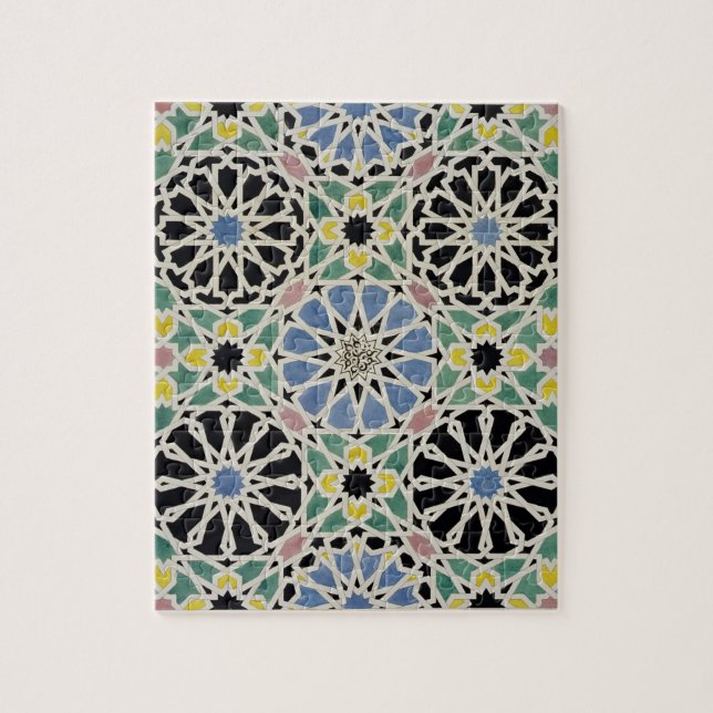 Puzzle Pavimento de mosaico en Alhambra, 'del árabe (Vertical)