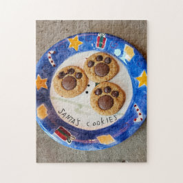 Puzzle Paw Print Santa Cookies Puzzle, 11" x 14", 252 pcs