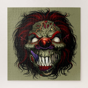Puzzle Payaso Asesino Zombie de Halloween Divertido Espan
