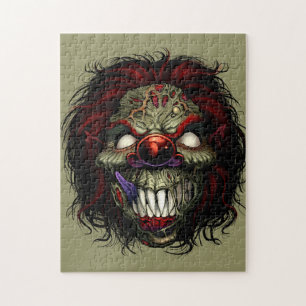 Puzzle Payaso Asesino Zombie Halloween Divertido Espeluzn
