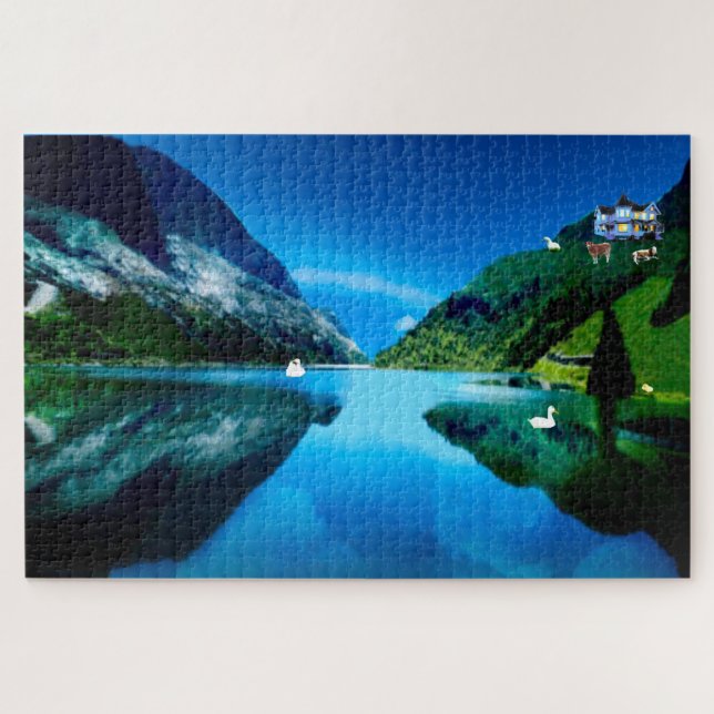 Puzzle Paz en la montaña (Horizontal)