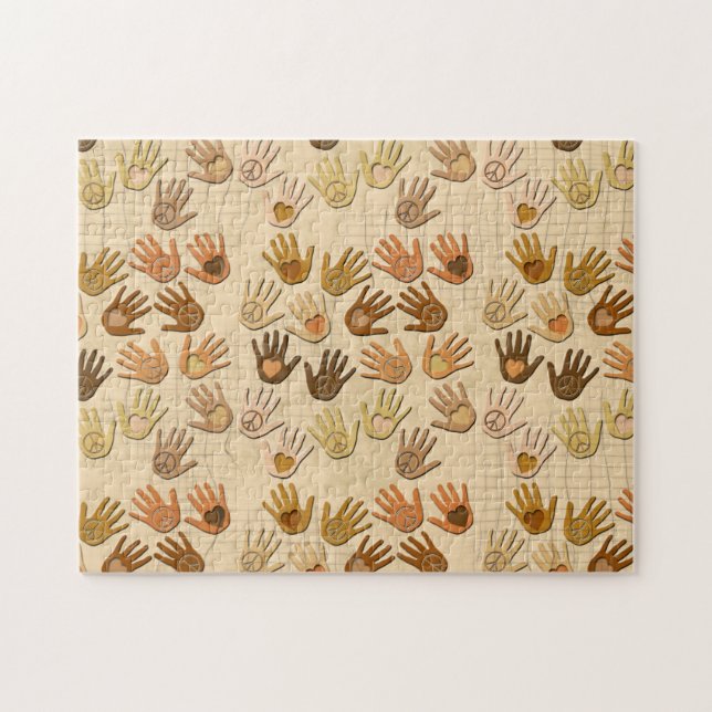 PUZZLE PAZ Y AMOR EN MANOS (Horizontal)