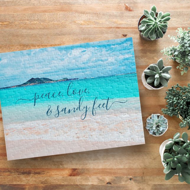 Puzzle Peace Love Sandy Feet Tropical Hawaii Beach Photo (Subido por el creador)