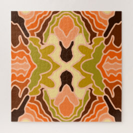 Puzzle Peach Fuzz Boho Shabby Chic Geometric Resumen Art