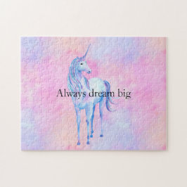 Puzzle Peach Pink Purple Unicorn