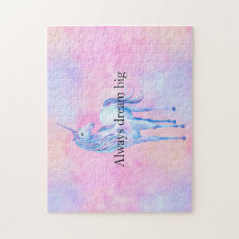 Puzzle Peach Pink Purple Unicorn
