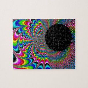 Puzzle Peackock un Delic - arte del fractal