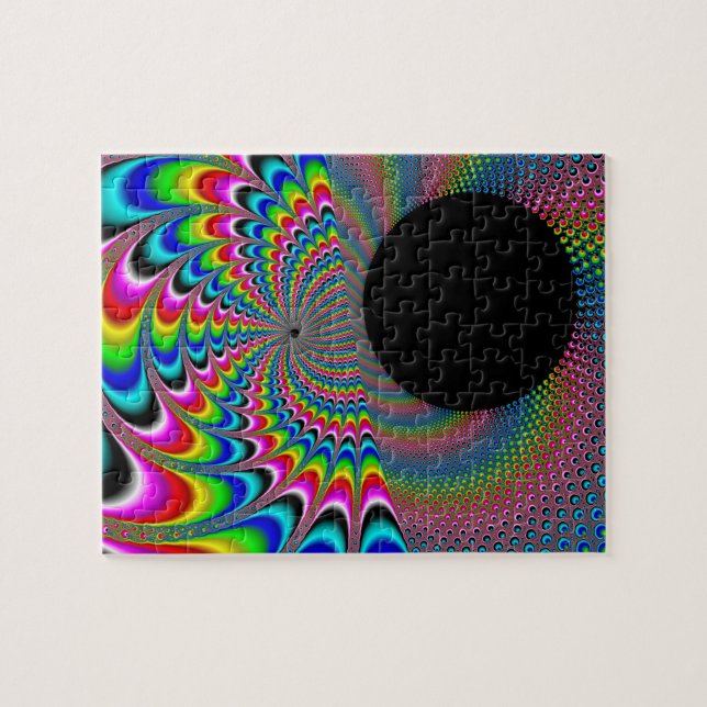 Puzzle Peackock un Delic - arte del fractal (Horizontal)