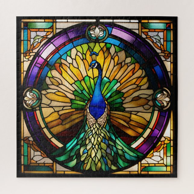 Puzzle Peacock (Vertical)