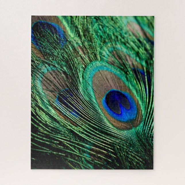 Puzzle Peacock Feather Lucky (Vertical)