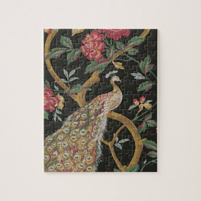 Puzzle Peacock Y Roses Rosa (Vertical)