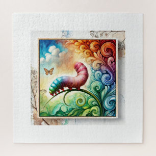Puzzle Peanut worm painting 160724AREF211 - Watercolor