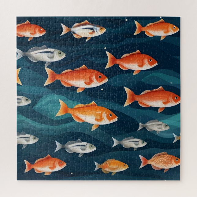 Puzzle Peces en el mar (Vertical)