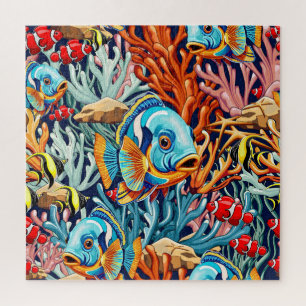 Puzzle Peces Tropicales Colores Verano Vibraciones