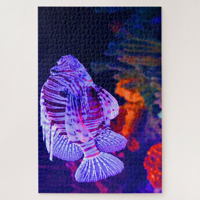 Puzzle Peces tropicales en un acuario. (Vertical)