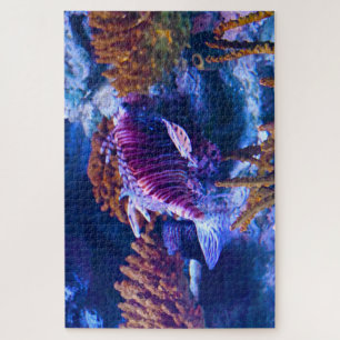 Puzzle Peces tropicales en un acuario.
