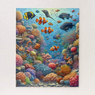 Puzzle Peces tropicales subacuáticos