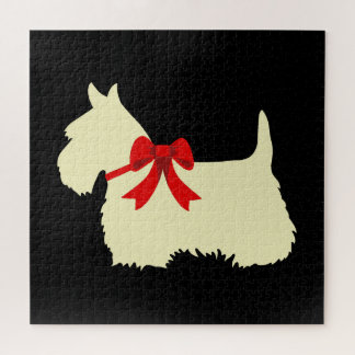 Puzzle Pedazo negro del sihouette heart/676 de Terrier