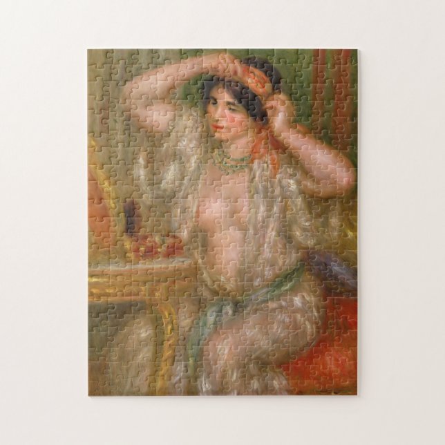 Puzzle Pedro Auguste Renoir el | Gabrielle en el espejo (Vertical)
