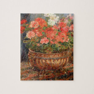 Puzzle Pedro geranios de Renoir un   en un lavabo de