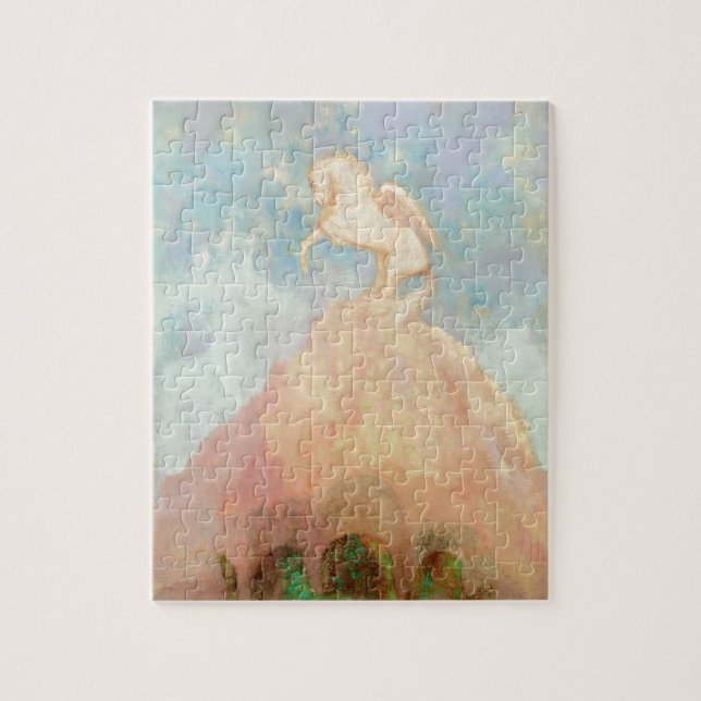 Puzzle Pegaso blanco, c.1908 (aceite en lona) (Vertical)