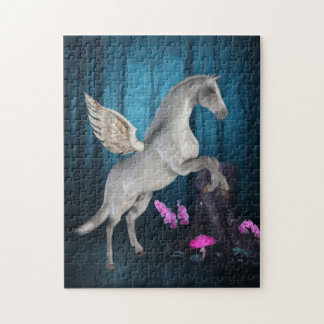 Puzzle Pegasus Blue Forest Fantasy Horario Arte