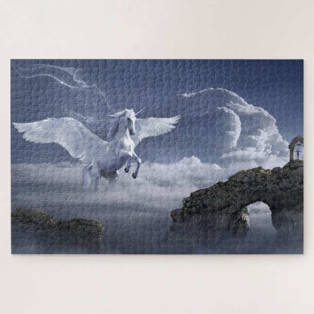 Puzzle Pegasus en las nubes (Horizontal)