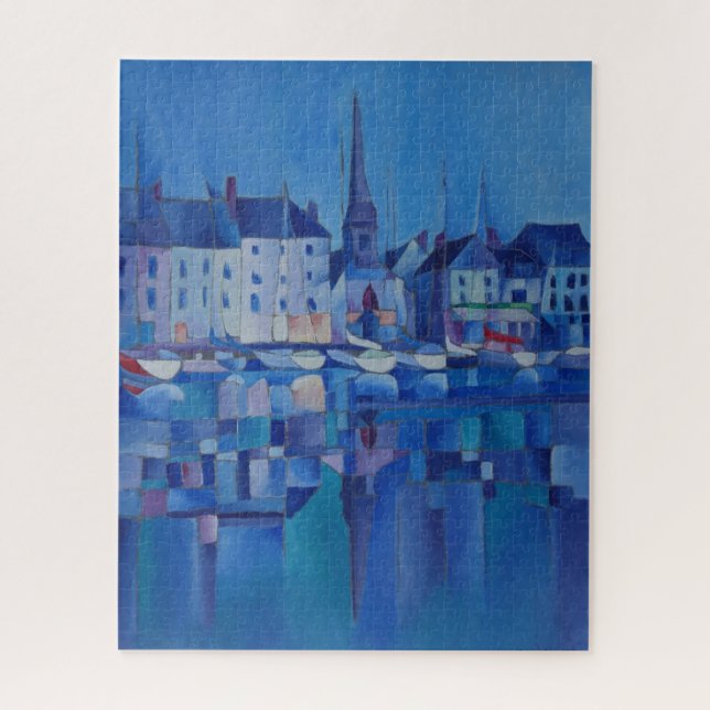 Puzzle Peinture de Honfleur, Francia - (Vertical)