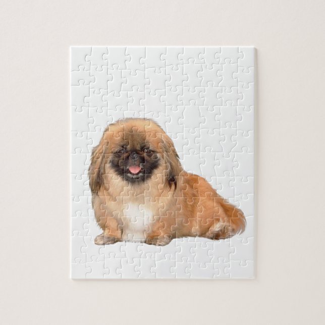 Puzzle Pekinés (rojo, máscara negra #1) (Vertical)