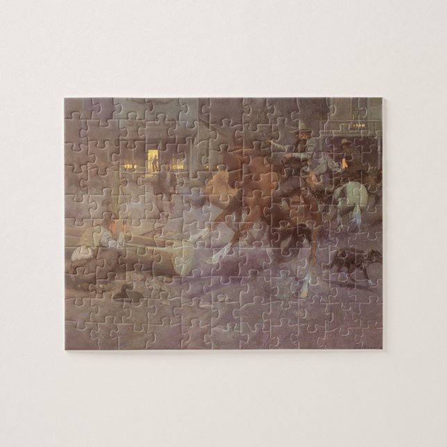 Puzzle Pelea en el Roundup Saloon de Bill Gollings (Horizontal)