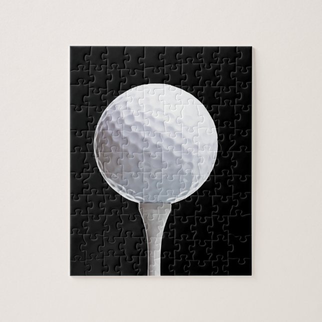 Puzzle Pelota de golf y camiseta en Negro modificado para (Vertical)