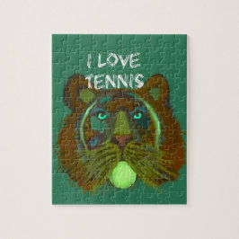 Puzzle Pelota de tenis con el león