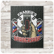 Peluquería de NAME personalizado Poste de Barbería
