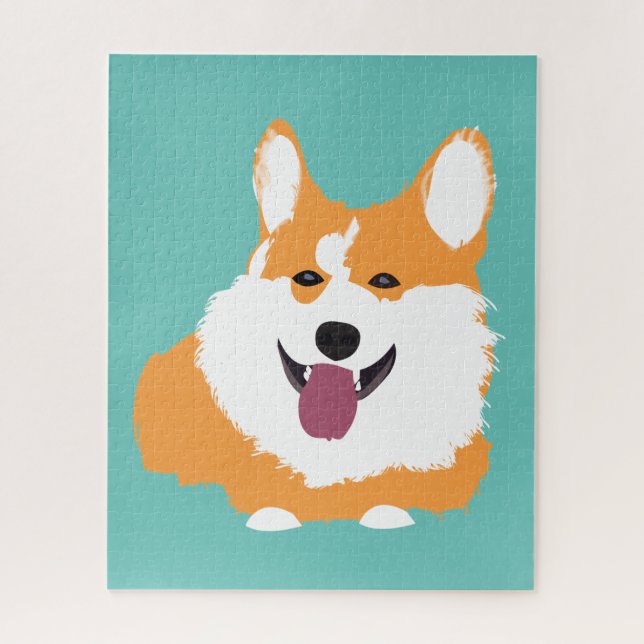 Puzzle Pembroke Welsh Corgi Dog Mascota Animal (Vertical)