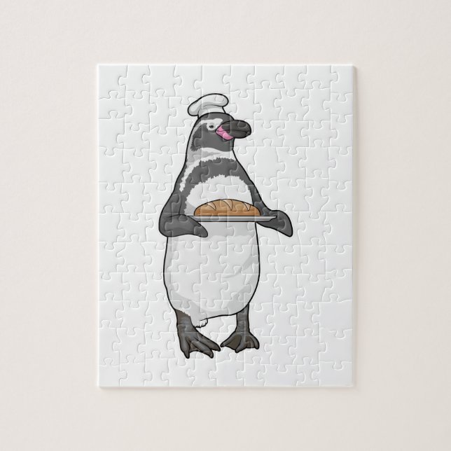 Puzzle Penguin Baker Bread (Vertical)