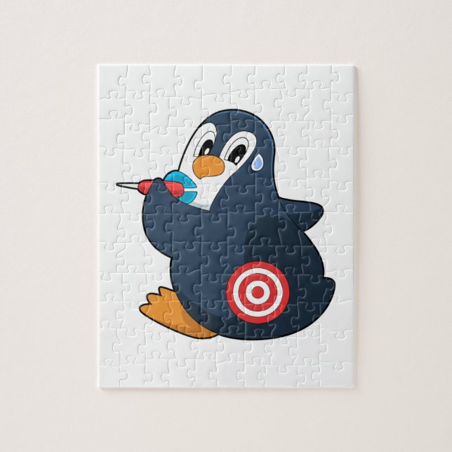 Puzzle Penguin Darts Dart Dartboard (Vertical)