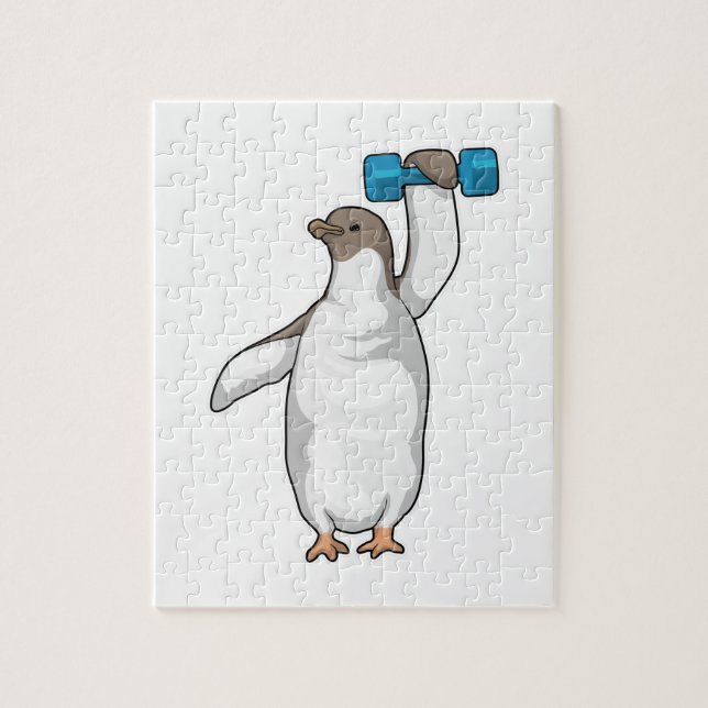 Puzzle Penguin Fitness Dumbbell (Vertical)
